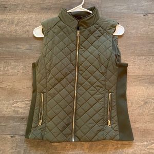 Olive green vest
